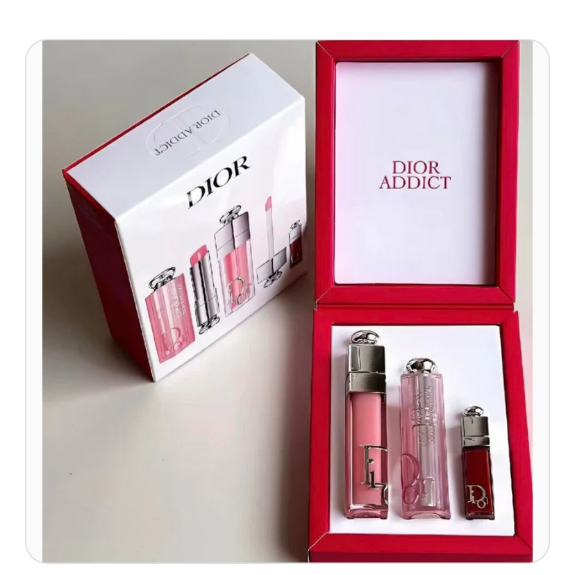 Dior Addict gift set 3 in 1 lip glow and lip balm