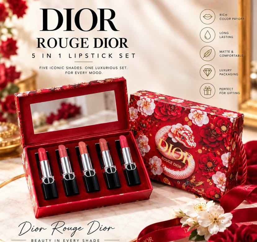 Dior Rough 5 in 1 lipstick Gift Pack